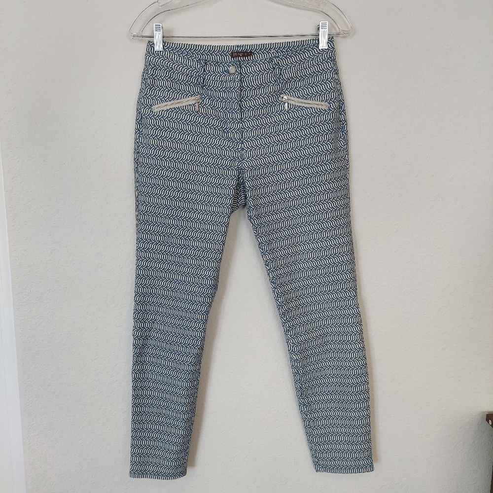 J.McLaughlin Aegean Link Print Ankle Baxter Pants Size 6